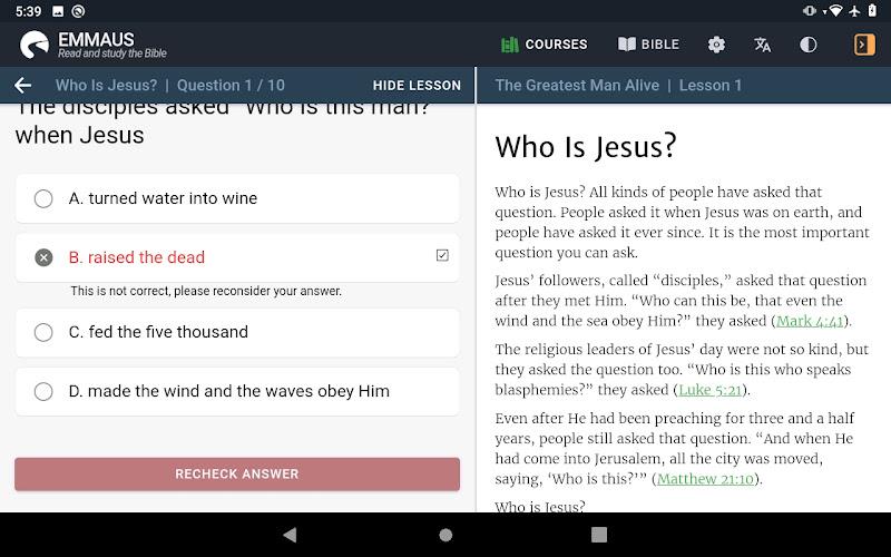 Emmaus Bible Courses Screenshot14