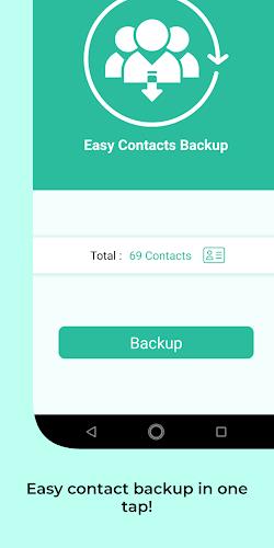 Easy Contacts Backup Screenshot2