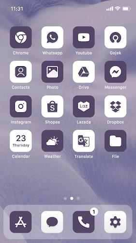 Wow Violet Theme - Icon Pack Screenshot2