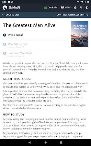 Emmaus Bible Courses Screenshot11