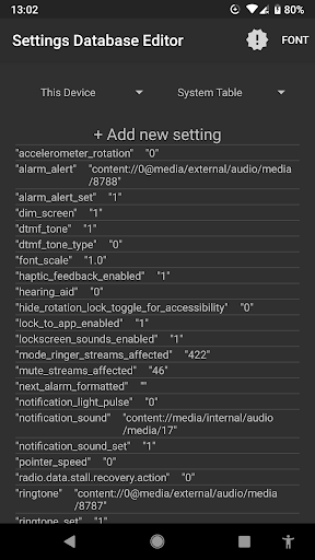 SetEdit SettingsDatabaseEditor Screenshot1