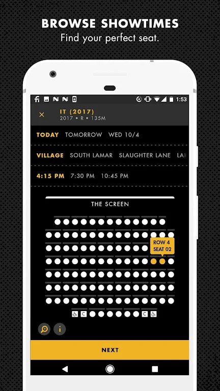 Alamo Drafthouse:Times+Tickets Screenshot1