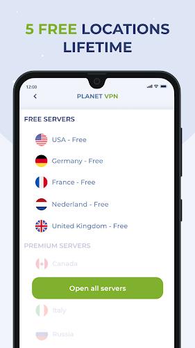 Free VPN Proxy by Planet VPN Screenshot1