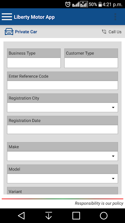 Liberty Motor App Screenshot2