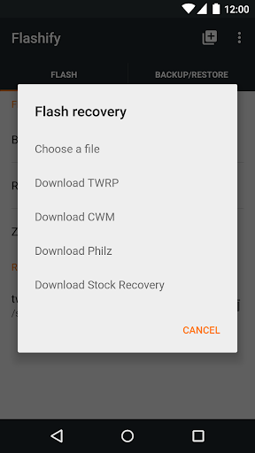 Flashify (for root users) Screenshot2