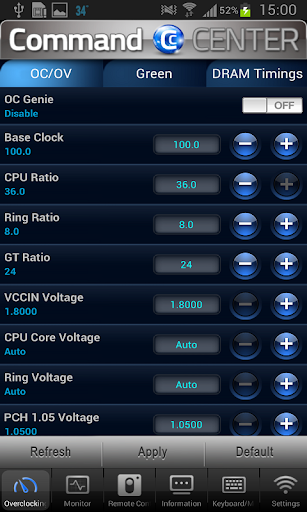 MSI Command Center Screenshot1