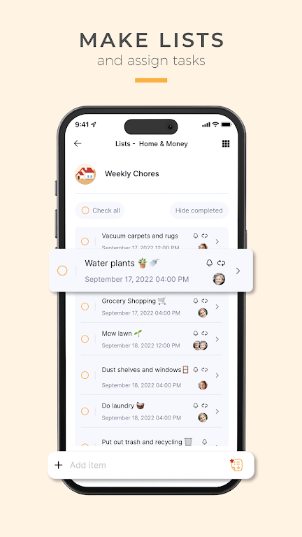 Sortifyd: Family Organizer App Screenshot2