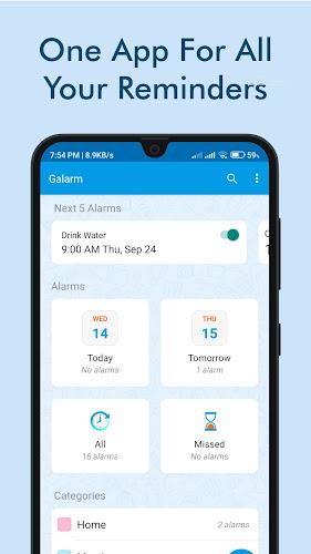 Galarm - Alarms and Reminders Screenshot1