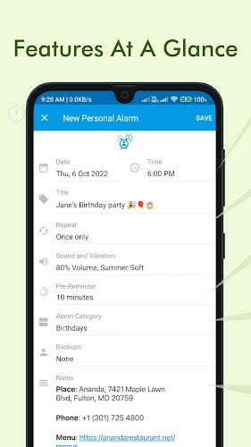 Galarm - Alarms and Reminders Screenshot2