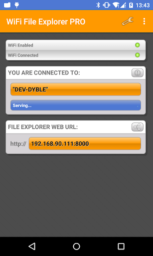 WiFi File Explorer Screenshot1