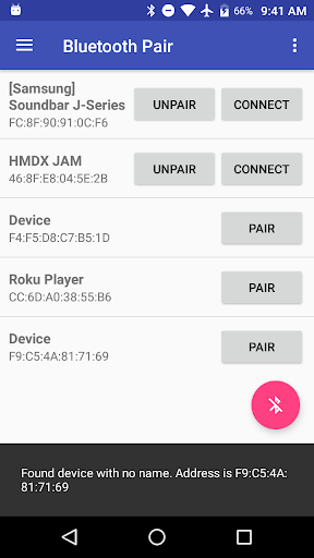 Bluetooth Pair Screenshot1