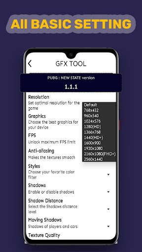 GFX tool for pubg new state Screenshot3
