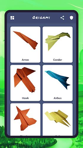 Origami aircraft, paper Screenshot1