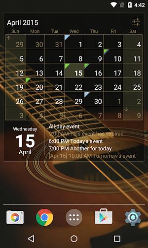 Calendar Widget Month + Agenda Screenshot1