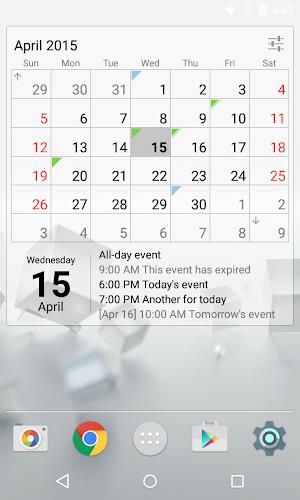 Calendar Widget Month + Agenda Screenshot2