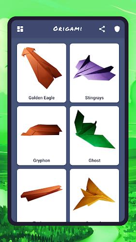 Origami aircraft, paper Screenshot2