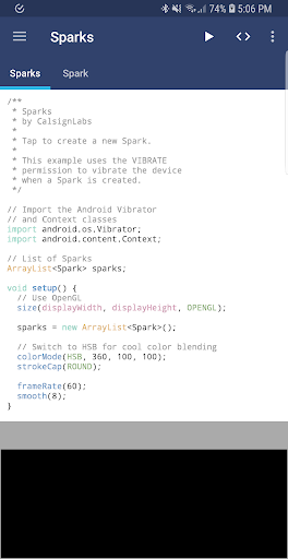 APDE - Android Processing IDE Screenshot1