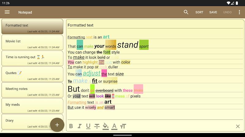 Notepad - simple notes Screenshot13