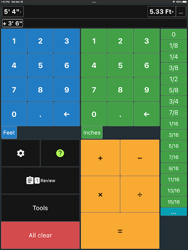 Feet & Inch Construction Calc Screenshot6