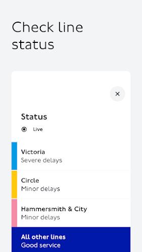 TfL Go: Live Tube, Bus &  Rail Screenshot2