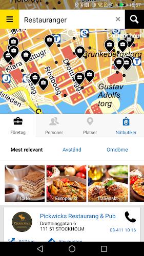 Eniro - Search and discover Screenshot1