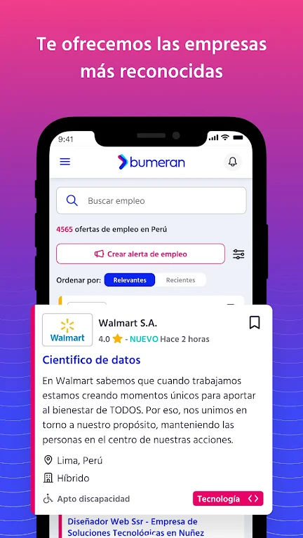 Bumeran: búsquedas de trabajo Screenshot1