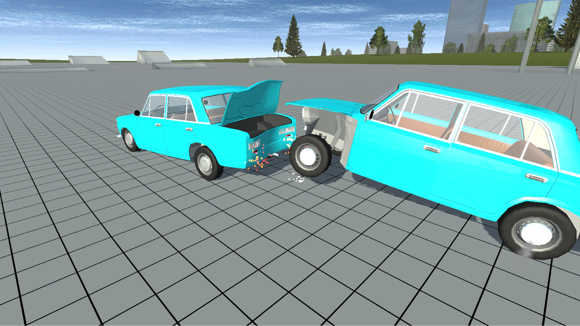 Simple Car Crash Physics Simulator Demo Screenshot3