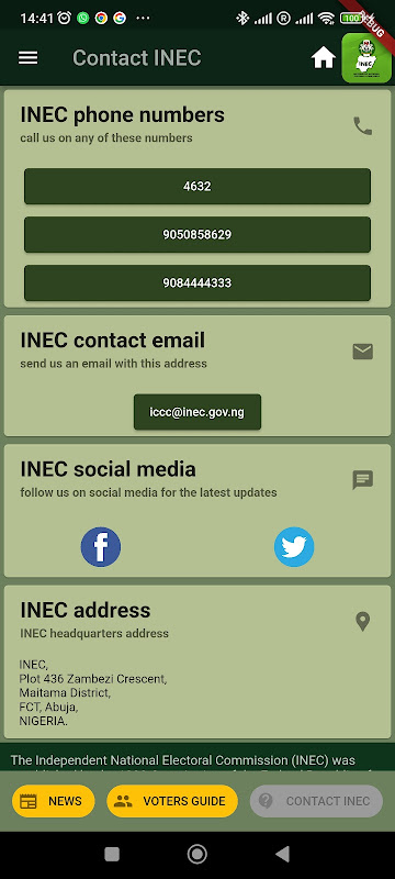 myINEC: Official app of INEC Screenshot1