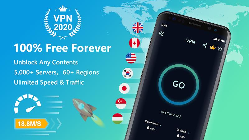 Free VPN Super™ -Fast & Secure Screenshot1