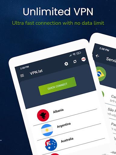 VPN.lat: Fast and secure proxy Screenshot1