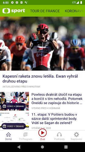 ČT sport Screenshot2