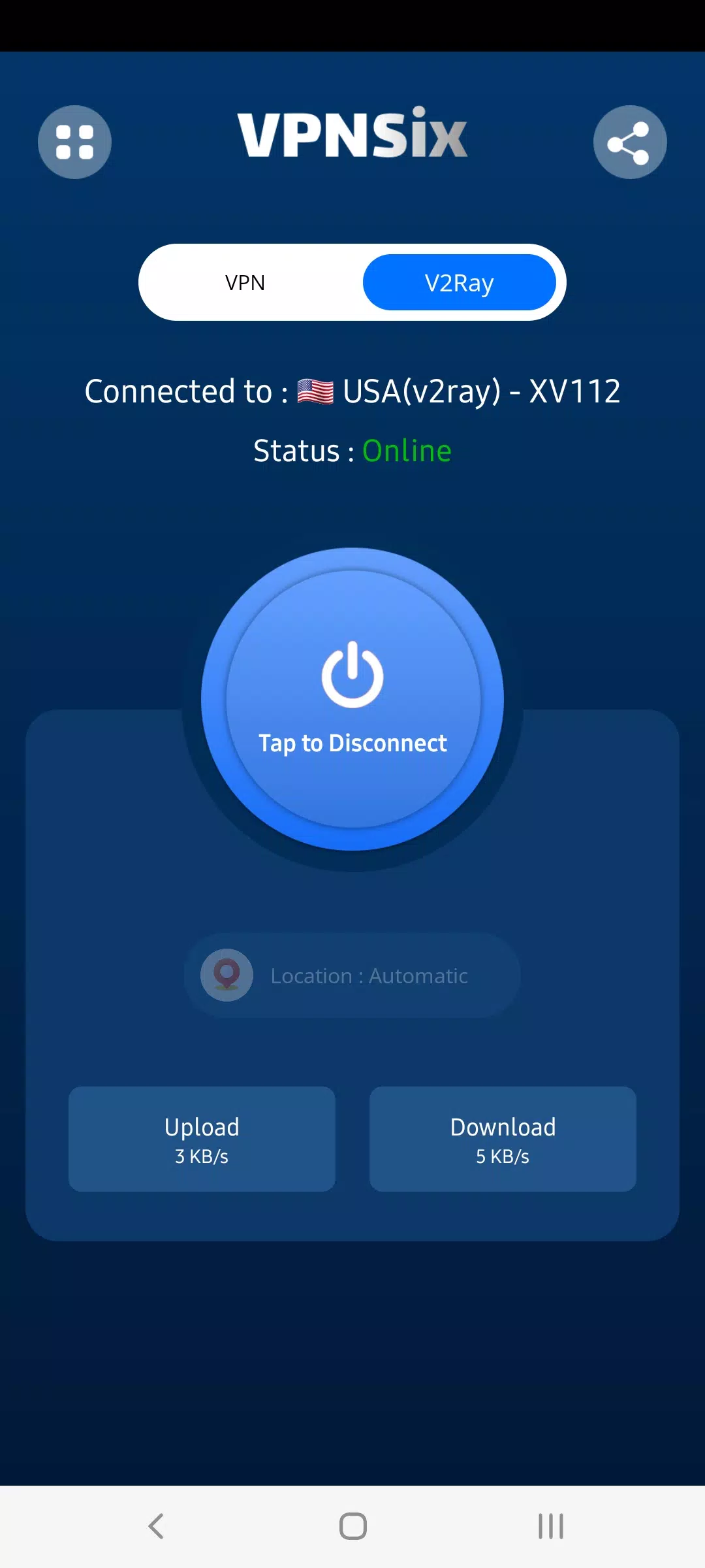 VPNSix - Fast & Powerful VPN Screenshot1