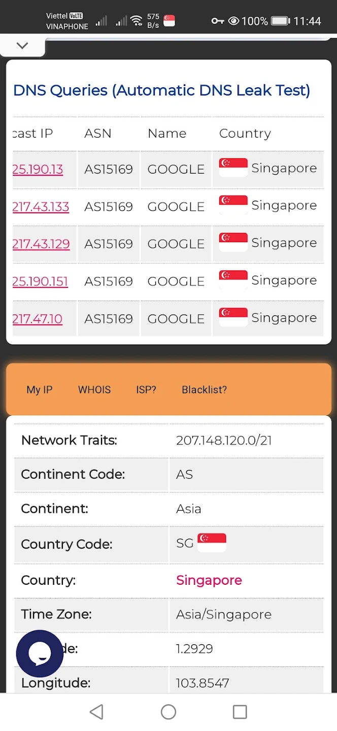 Singapore VPN - Singapore IP Screenshot3