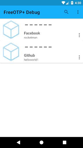 FreeOTP+ (2FA Authenticator) Screenshot1