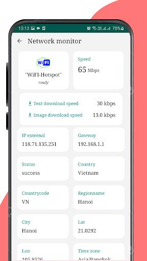 Speed test Wi-Fi & 3G, 5G, 4G Screenshot2