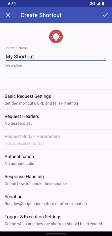 HTTP Request Shortcuts Screenshot1