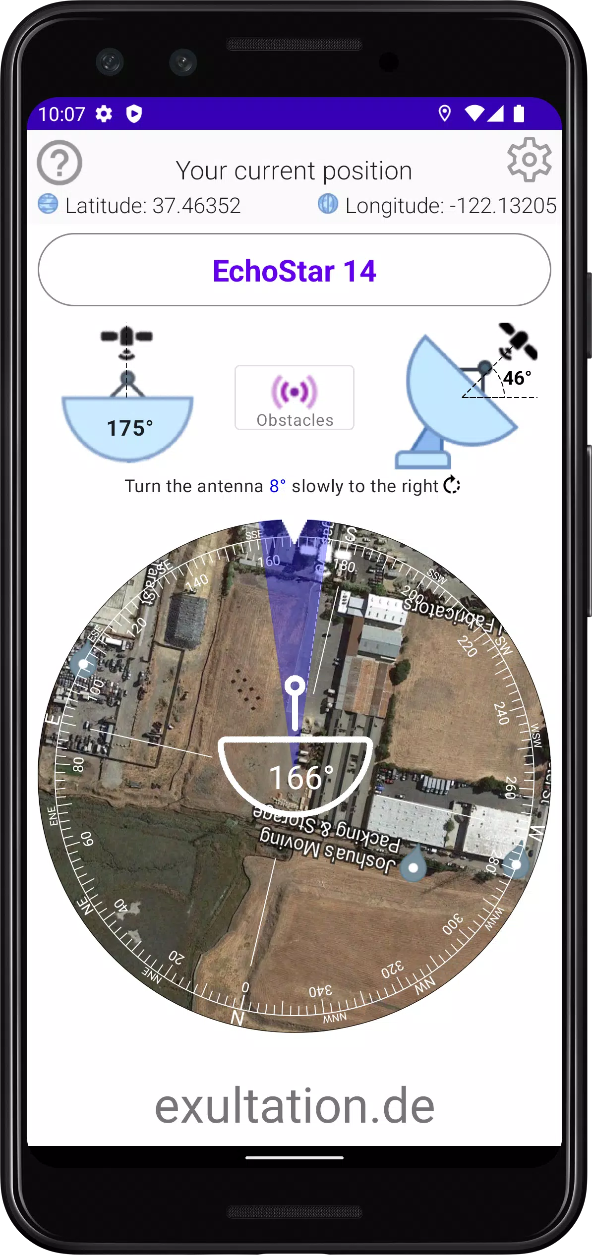 Satellite Finder DishAligner Screenshot2