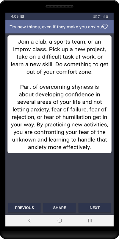 How to overcome shyness Screenshot1