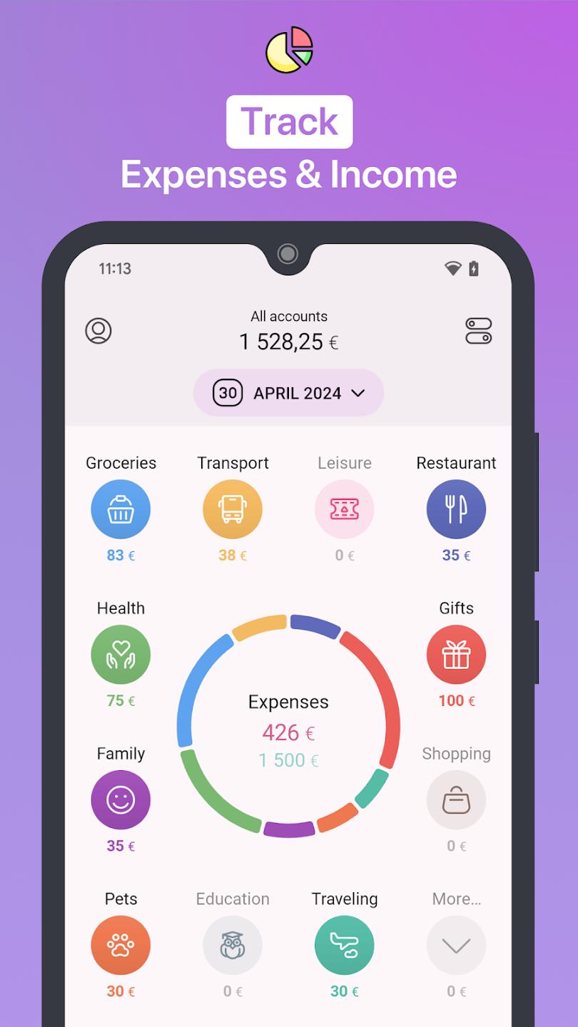 1Money expense tracker budget Screenshot3