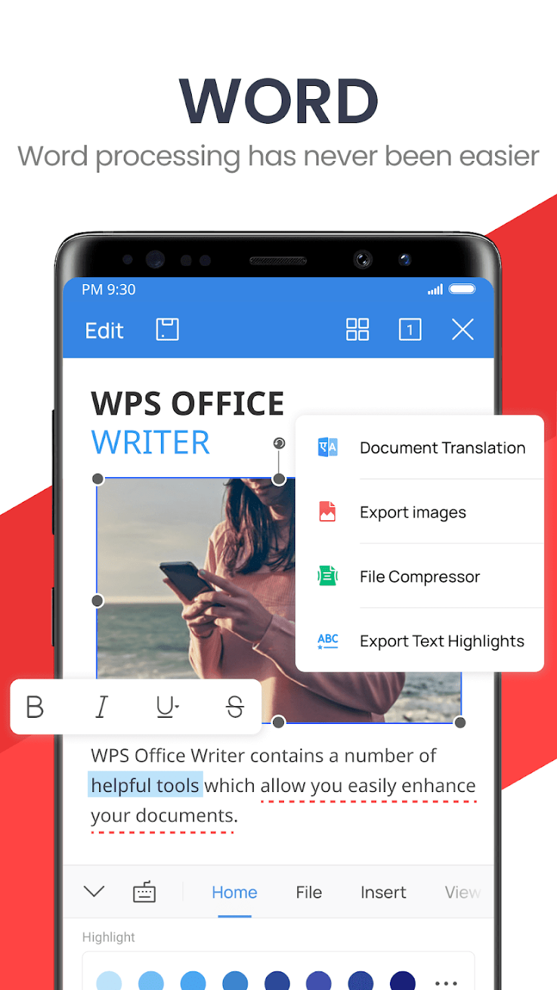 WPS Office Word Docs PDF Note Slide & Sheet Screenshot2