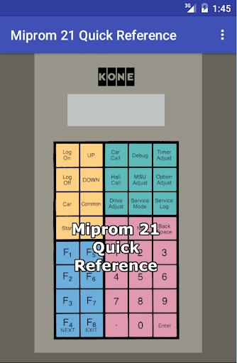 Miprom 21 Quick Reference Screenshot1