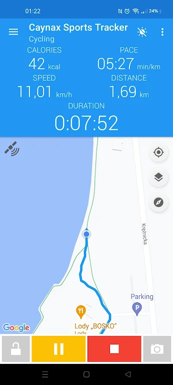 Caynax - Running & Cycling GPS Screenshot1