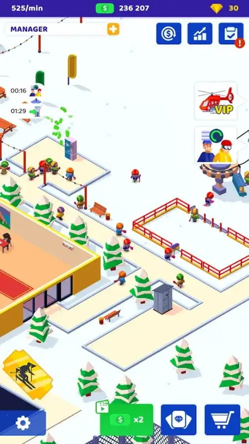 Ski Resort: Idle Snow Tycoon Screenshot2