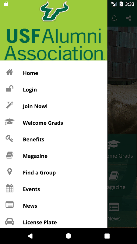 USF Alumni Association Screenshot2