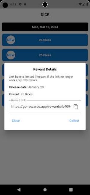 Go Rewards - Dice Rolls Screenshot1