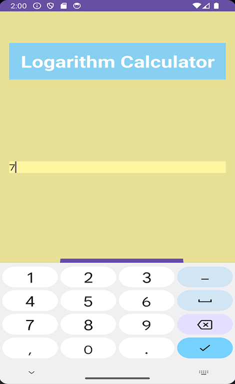 Logarithm Calculator Screenshot2