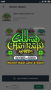 Stiker Lebaran Idul Fitri 2020 WAStickerApps Screenshot3