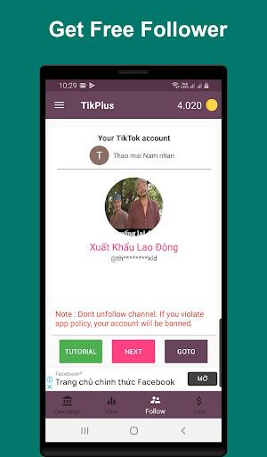 TikPlus - Get Fans & Hearts Screenshot2