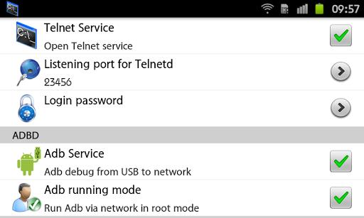 Telnet Server & Network adb Screenshot1