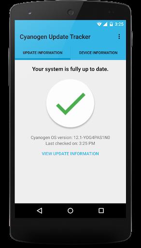 Cyanogen Update Tracker Screenshot2